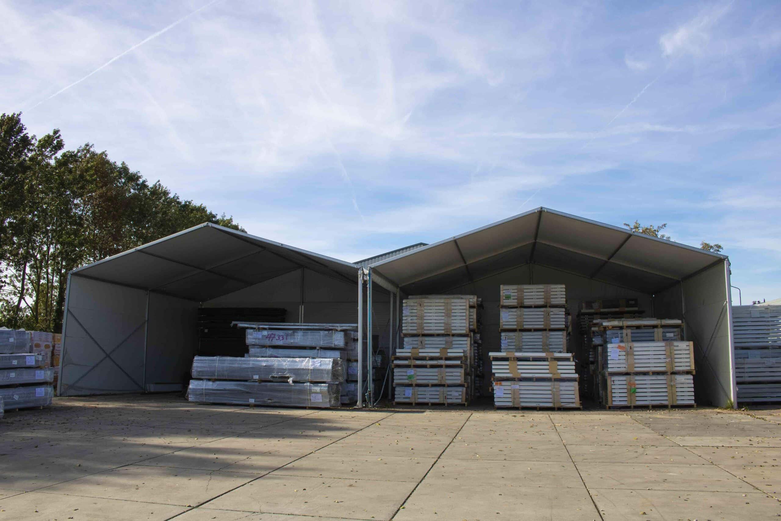 Opslagtenten voor Foreco Houtconstructie