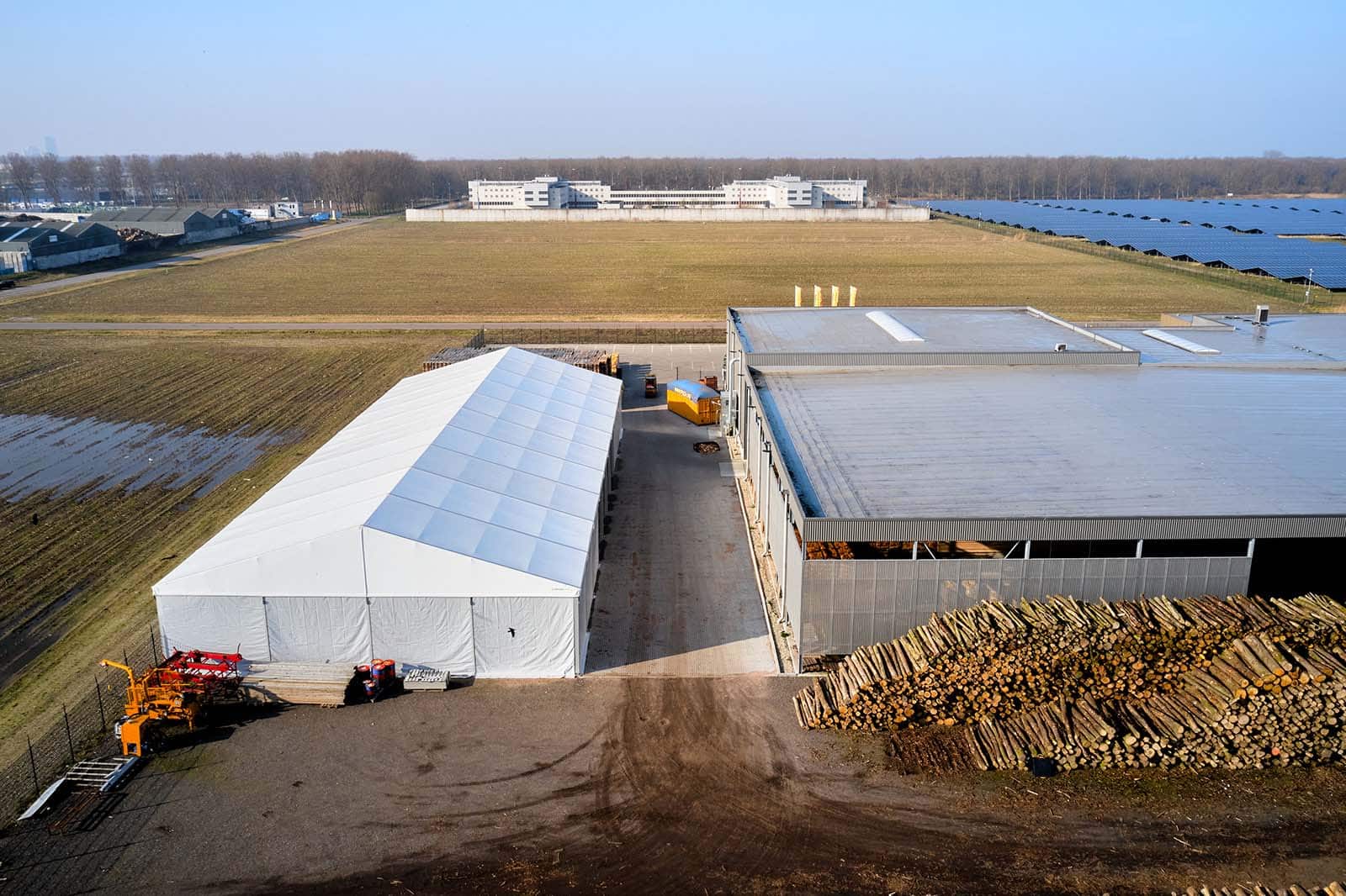 Droneshot opslagtent van Golden Flame International