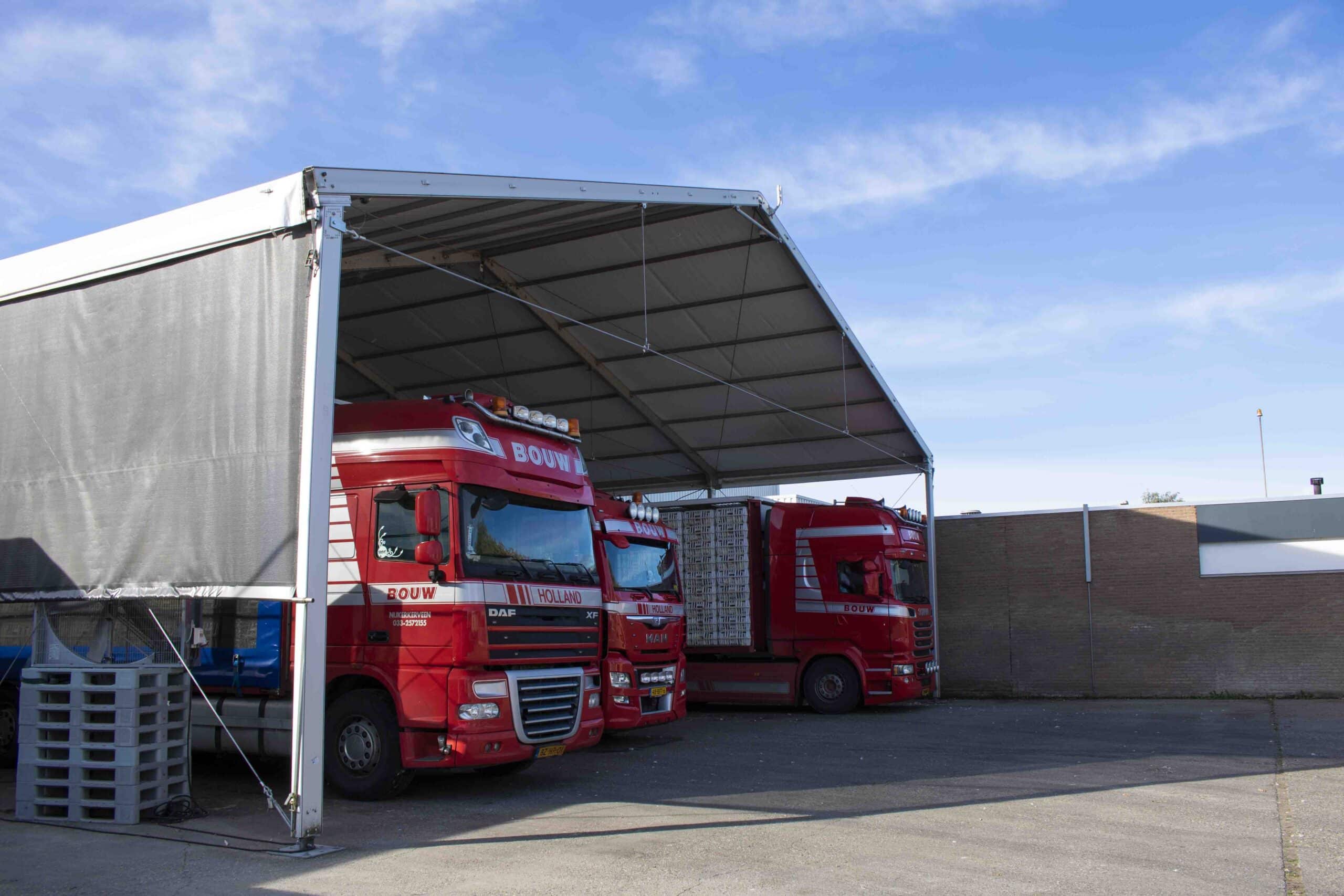 Overkapping voor trucks en trailers Remkes