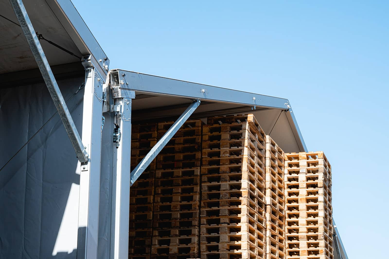 Opslagtent voor Rietveld Pallets