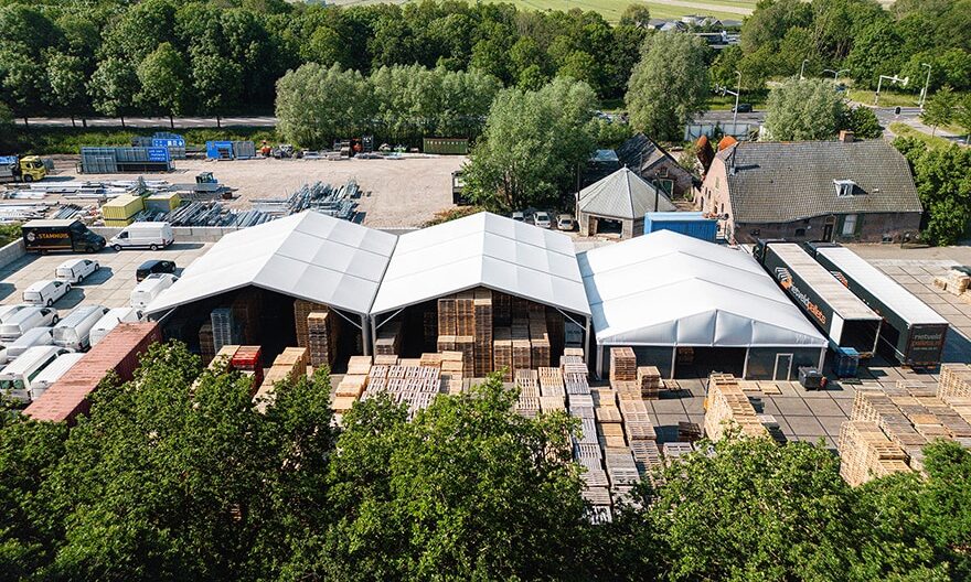 3 tent halls for Rietveld Pallets