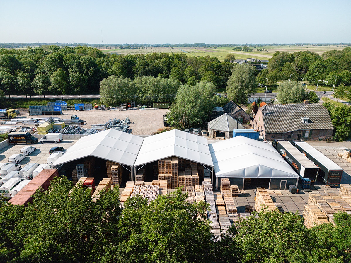 3 tent halls for Rietveld Pallets