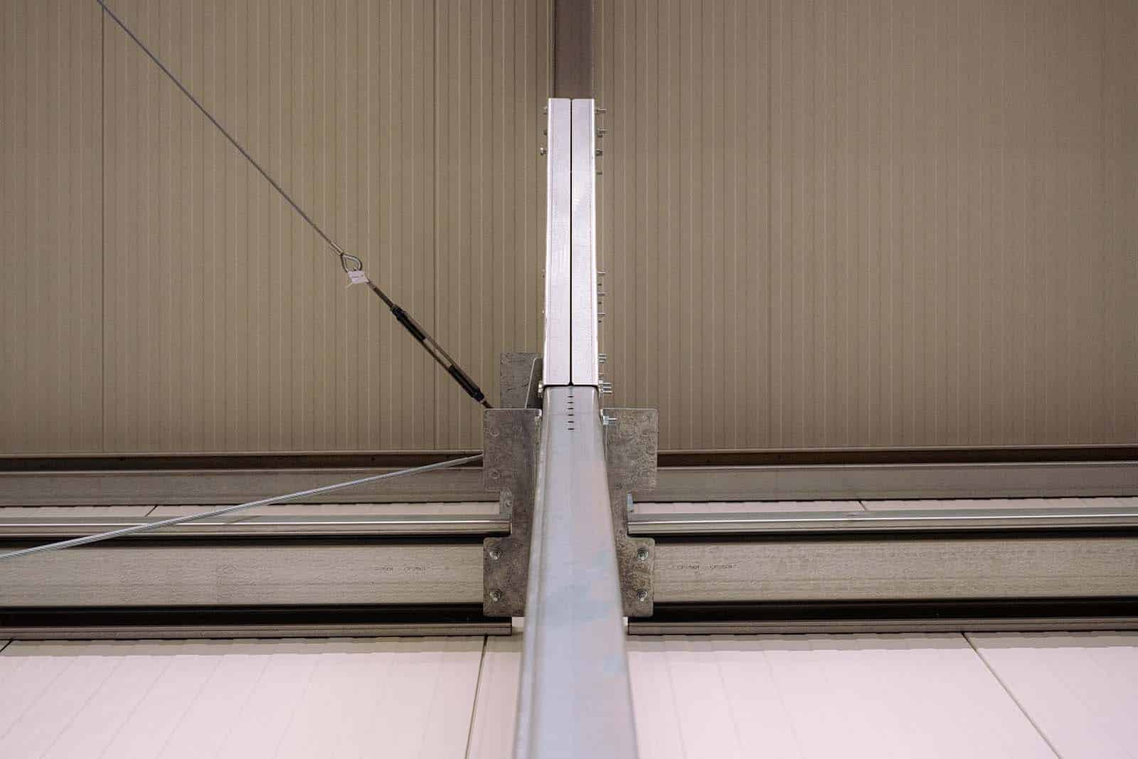 Detail stalen constructie Flexhal Vrumona