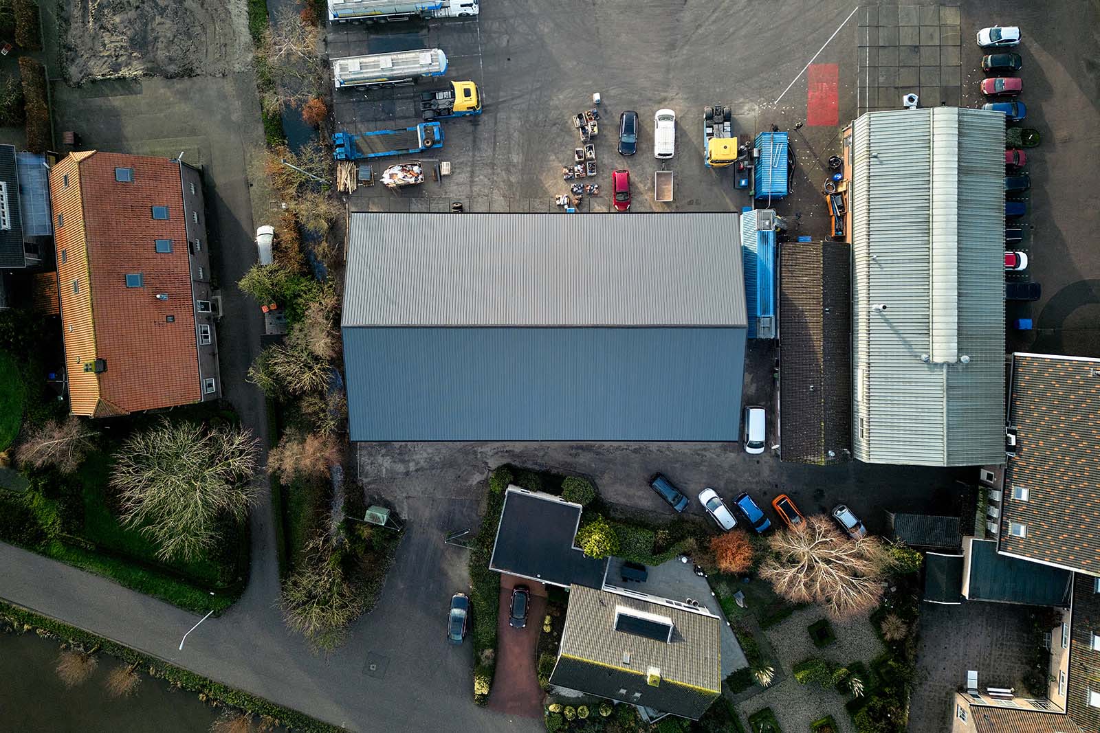Bovenaanzicht Flexhal Wemmers Transport