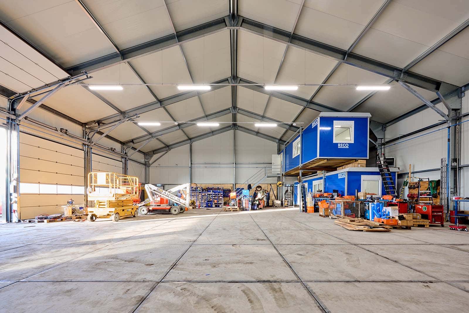 Een snelbouwloods als bedrijfspand voor Wemmers Transport