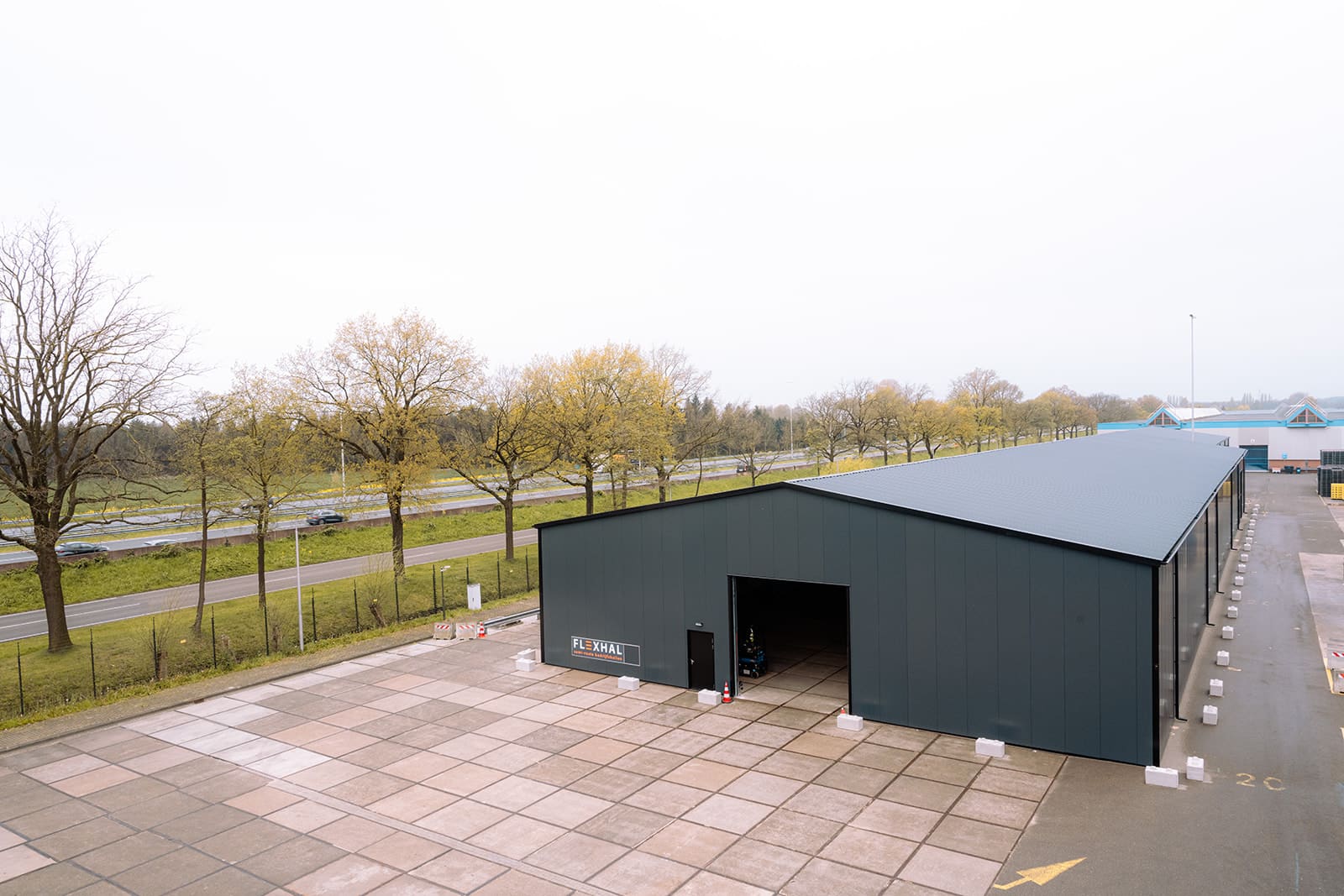 A Flexhal as an agricultural warehouse