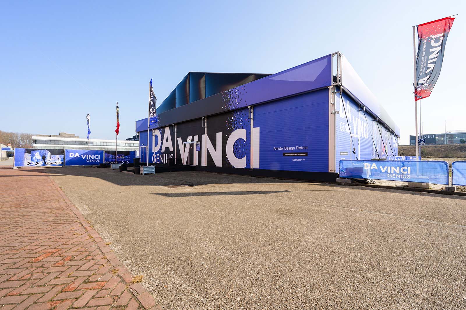 Entree tijdelijke expositie Da Vinci Genius Amsterdam