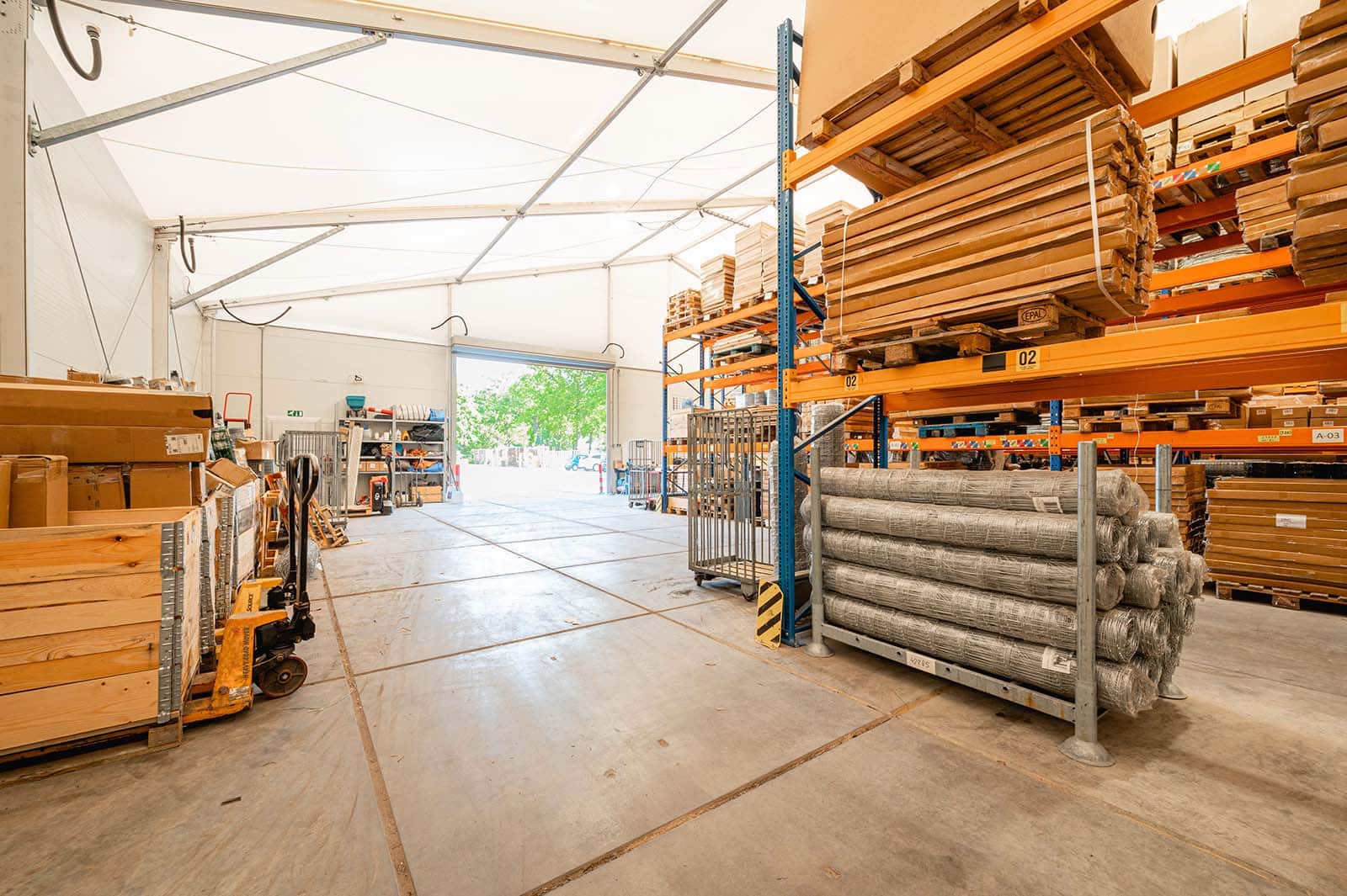 Geïsoleerde opslagtent voor Giga Shops