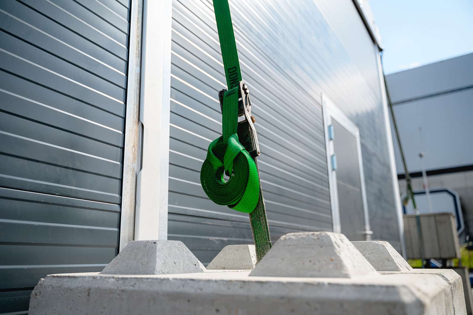 Betonblok verankering tenthal AEB Amsterdam