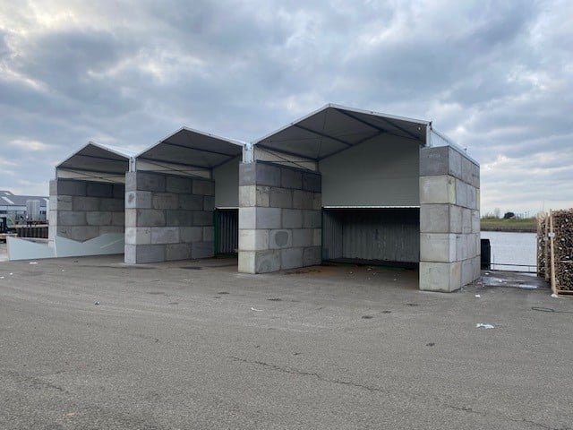 Custom canopies for containers at Outdoor Life Group in Gouderak